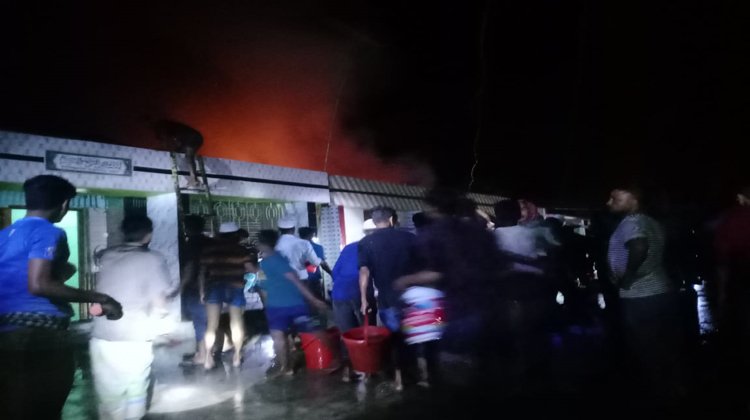 শ্রীমঙ্গলে ভয়াবহ অগ্নিকান্ডের বসতঘর পুড়ে ছাই  