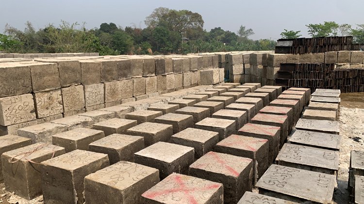 জুড়ীতে নদী প্রতিরক্ষামূলক কাজে অনিয়মের অভিযোগ