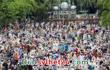 সিলেটের ঈদগাহে ঈদগাহে ঈদ জামাত অনুষ্ঠিত