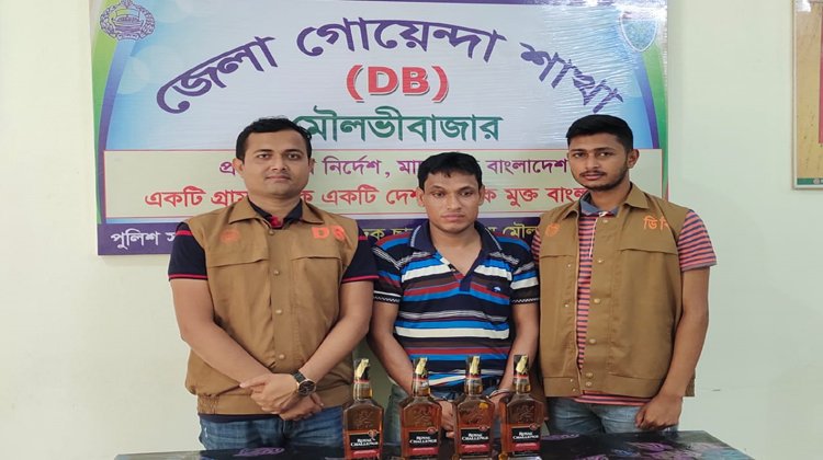 ডিবির অভিযানে বিদেশি মদসহ আটক ১