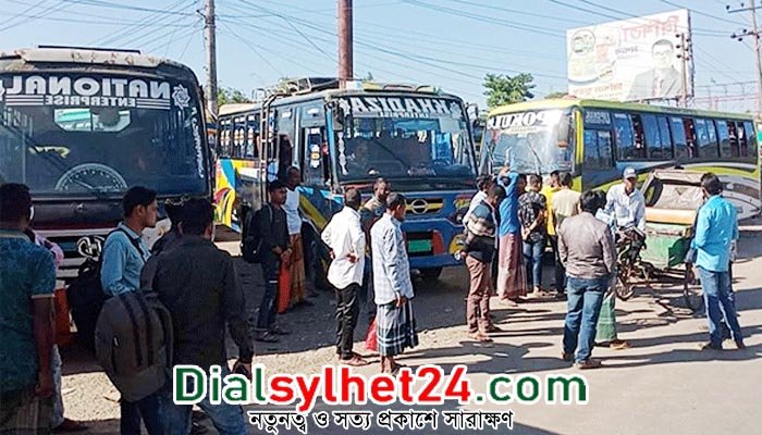 ২৯ মে থেকে সুনামগঞ্জে অনির্দিষ্টকালের পরিবহন ধর্মঘট