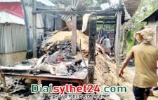মধ্যনগরে অগ্নিকাণ্ডে পুড়লো শ্রমিকের বসতঘর