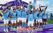 চেলসিকে হারিয়ে এবার মাঠে শিরোপা উদযাপন ম্যান সিটির