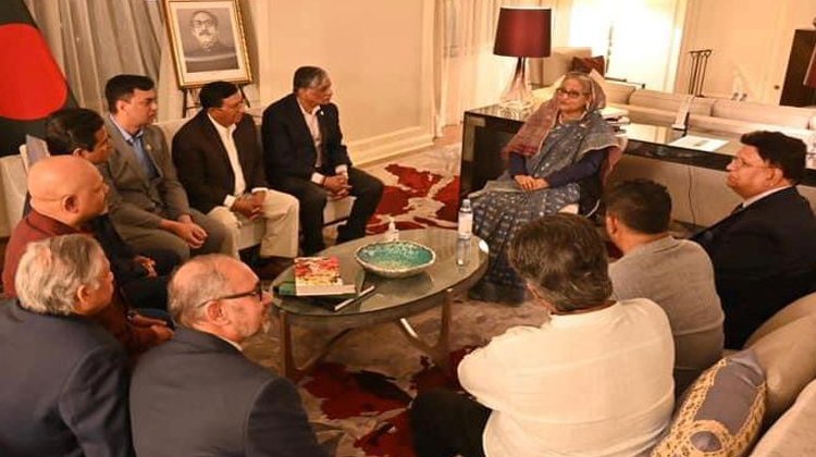 মাননীয় প্রধানমন্ত্রী শেখ হাসিনার সাথে মিশিগান স্টেট আওয়ামী লীগের নজরুল রহমানের স্বাক্ষাত