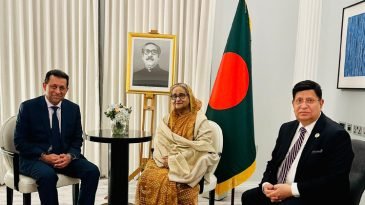 প্রধানমন্ত্রী শেখ হাসিনার সাথে স্কটিশ এমপি ফয়ছল চৌধুরীর সৌজন্য সাক্ষাত।।