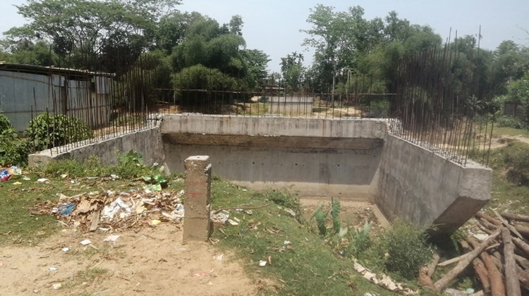 জুড়ীর বৃন্দারঘাট সেতুর কাজ এক বছর থেকে বন্ধ,৭০ ভাগ কাজ বাকী