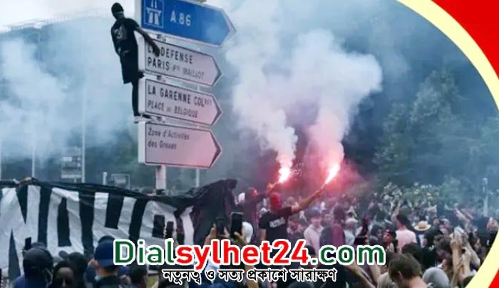 দাঙ্গার আগুনে জ্বলছে ফ্রান্স