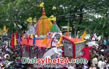 ত্রিপুরায় রথের চূড়ায় বিদ্যুতের তার লেগে আগুন : নিহত ৬ আহত ১৫