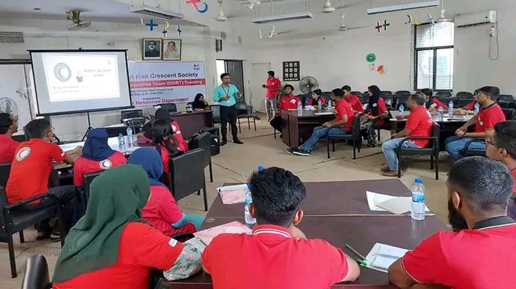 যুব রেড ক্রিসেন্ট সোসাইটি মৌলভীবাজার ইউনিটের ৪ দিনব্যাপী ইউডিআরটি প্রশিক্ষণ সম্পন্ন