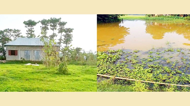 বড়লেখায় সরকারি খাল ভরাট করে ঘর নির্মাণ : জলাবদ্ধতায় কয়েকশ’ একর কৃষি জমি