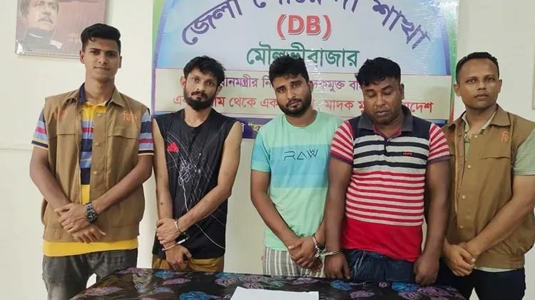 ডিবির অভিযানে কমলগঞ্জে ৬২ পিস ইয়াবাসহ তিন মাদক ব্যবসায়ী আটক