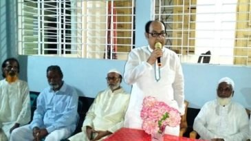 কুলাউড়ায় সাবেক এমপি এম এম শাহীনের নির্বাচনী উঠান বৈঠক