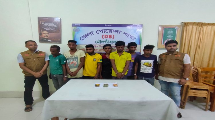 শ্রীমঙ্গলে ডিবির অভিযানে ৭ জুয়ারি আটক, নগদ টাকা ও জুয়া খেলার সরঞ্জাম উদ্ধার