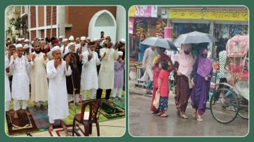 সকালে বিশেষ নামাজ আদায়, দুপুরে স্বস্তির বৃষ্টি