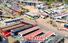 সিলেট-তামাবিল মহাসড়কে পরিবহন ধর্মঘট