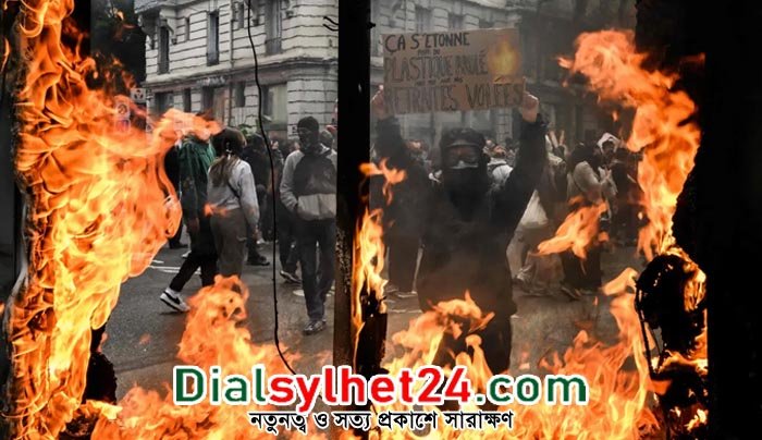 উত্তপ্ত ফ্রান্সে একরাতে গ্রেপ্তার ১৩০০