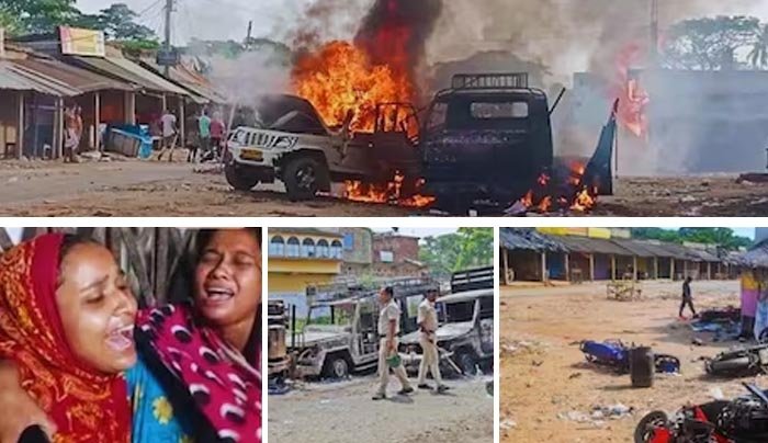 পশ্চিমবঙ্গে ভোটের উৎসবে রক্তের হোলি