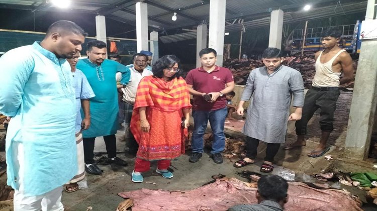 মৌলভীবাজারে চামড়া সংরক্ষণ পরিদর্শনে জেলা প্রশাসক