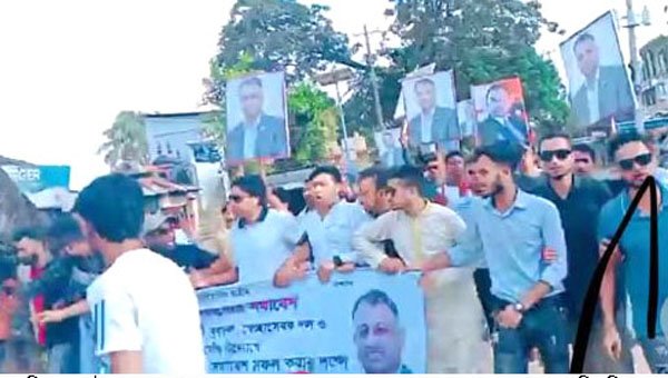 সিলেটে তারুণ্যের সমাবেশ বড়লেখায় যুবদল-স্বেচ্ছাসেবক দলের শোভাযাত্রা