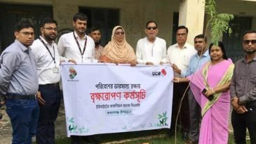 কমলগঞ্জে এক হাজার গাছের চারা রোপণ
