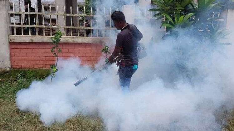 মৌলভীবাজার পৌরসভার ডেঙ্গু প্রতিরোধে মশক নিধন কার্যক্রম শুরু