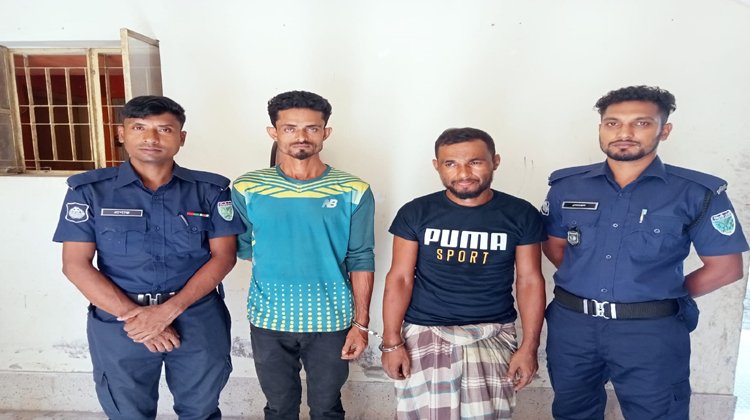 রাজনগর থানায় ইয়াবা ও গাঁজাসহ আটক ২