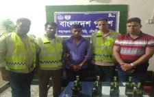 কমলগঞ্জে বিদেশি মদসহ আটক ১