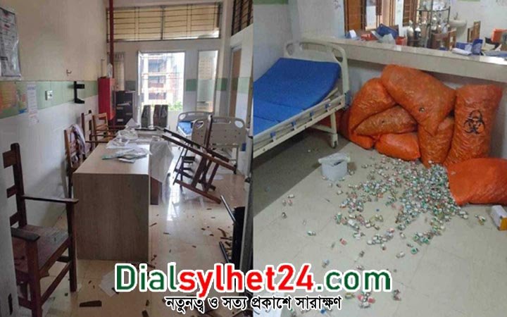 ওসমানী হাসপাতালে কর্মবিরতি চালিয়ে যাওয়ার ঘোষণা ইন্টার্ন চিকিৎসকদের