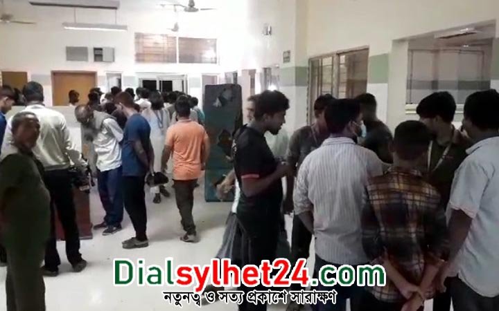 রোগীর মৃত্যুকে কেন্দ্র করে ওসমানী হাসপাতালে ভাঙচুরের ঘটনায় আটক ৪