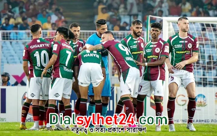 এগিয়ে গিয়েও স্বপ্নভঙ্গ : মোহনবাগানের কাছে হেরে বিদায় আবাহনীর