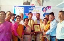 কলাবতী শাড়ির উদ্ভাবক রাধাবতী দেবীকে কমলগঞ্জে সংবর্ধনা