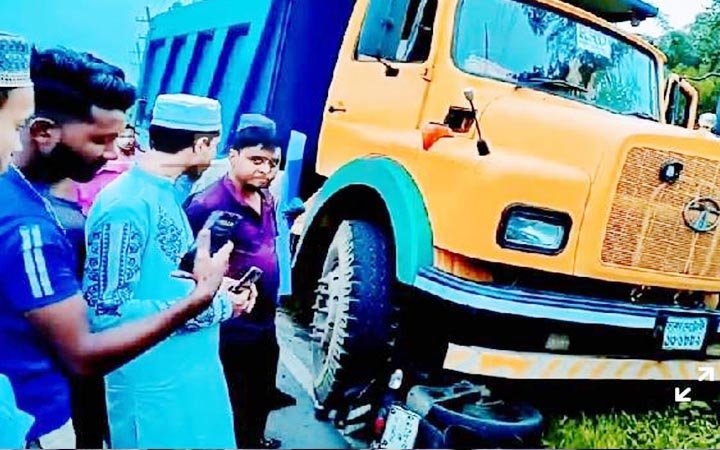 সিলেটে ট্রাকচাপায় প্রাণ হারালেন মোটরসাইকেল চালক