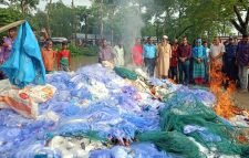সুনামগঞ্জে পোড়ানো হলো ১ কোটি টাকার কারেন্ট জাল
