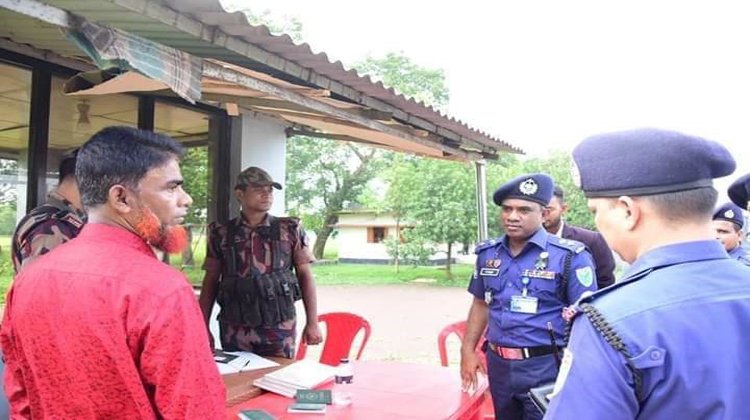 কুলাউড়া চাতলাপুর ইমিগ্রেশন পরিদর্শনে পুলিশ সুপার
