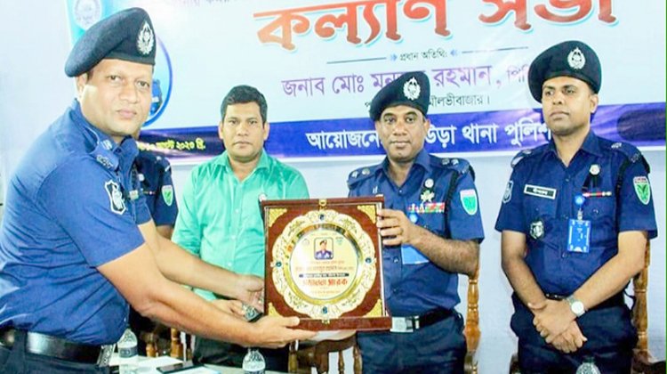 কুলাউড়া থানা পরিদর্শনে এসপি