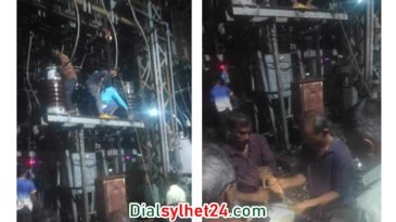 সন্ধ্যা থেকে অন্ধকারে সিলেটের বেশির ভাগ এলাকা