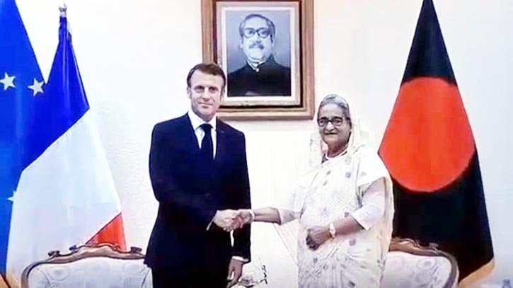 সরকারের কর্মকাণ্ডে সন্তুষ্ট ফ্রান্স: শেখ হাসিনা