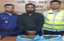 শ্রীমঙ্গলে গাঁজাসহ গ্রেপ্তার ১