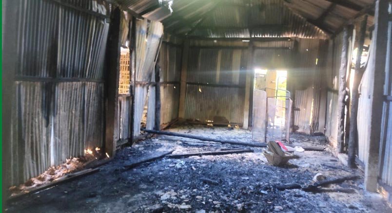 জুড়ীতে দুর্বৃত্তের আগুনে পুড়ে ছাই মুক্তিযোদ্ধার বসতঘর