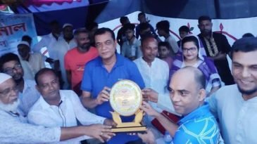 শ্রীমঙ্গলে ফুটবল টুর্নামেন্টের ফাইনাল ও পুরস্কার বিতরনী অনুষ্ঠান