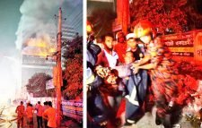 উত্তরায় বিএনএস সেন্টারে আগুন, নিয়ন্ত্রণে ১৯ ইউনিট