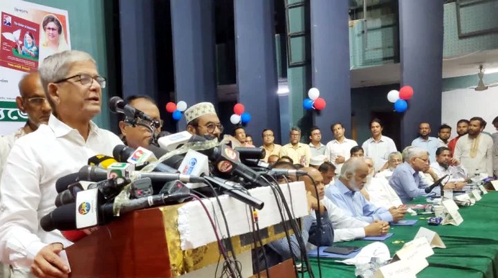 সবচেয়ে বেশি আতঙ্কের ছাপ এখন শেখ হাসিনার মুখে: মির্জা ফখরুল