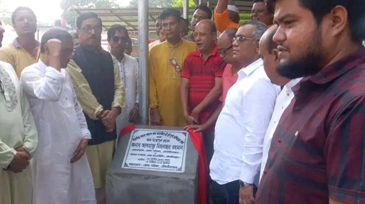 পাঁচগাঁও শ্রী শ্রী দূর্গা মন্দিরের সেড এর উদ্বোধন