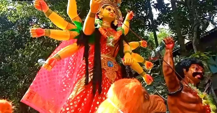 শেষ হলো শারদীয় দুর্গোৎসব দেবী বিসর্জন দিয়ে