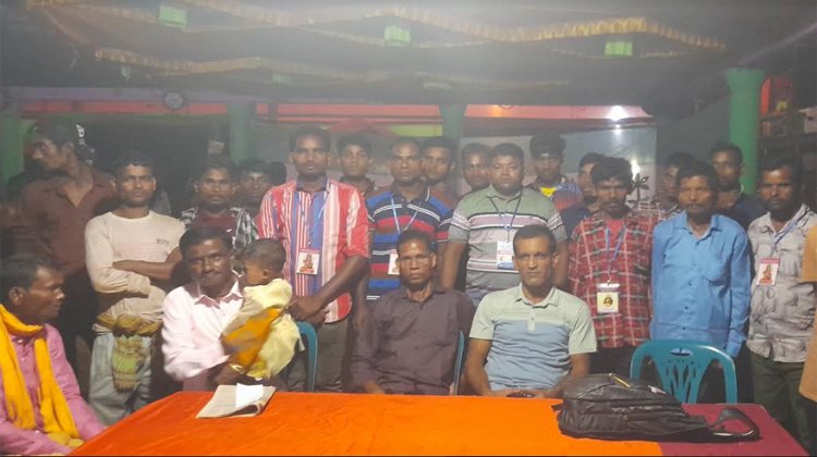 অবহেলিত দূর্গম এলাকা জুলেখা নগর চা বাগানে দূর্গাপূজা 