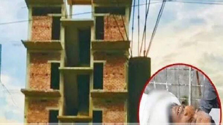 নির্মাণাধীন ভবন থেকে ইট পড়ে শ্রমিকের মৃত্যু