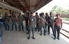 শ্রীমঙ্গল রেল স্টেশনে নাশকতার আশংঙ্খায় ২৪, আনসার ব্যাটালিয়ানের  কড়া নিরাপত্তা