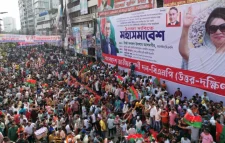 নয়াপল্টনে বিএনপির সমাবেশে জনস্রোত,