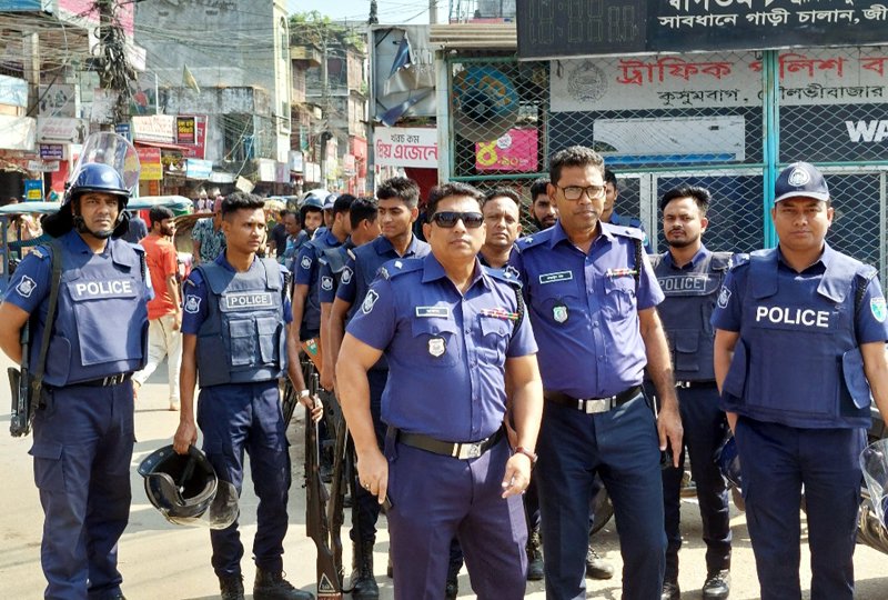 মৌলভীবাজারে হরতালে সতর্ক অবস্থানে পুলিশ