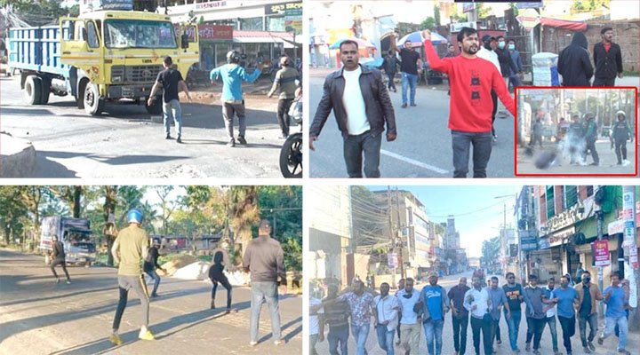 হরতালে সিলেটে গাড়ি ভাংচুর করল যুবদল-ছাত্রদল